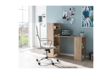 Skrivbord Wohnling med hylla 120x120x53 cm trä i modern stil Sonoma - Sonoma - Möbler - Bord & matgrupp - Kontorsbord - Skrivbord