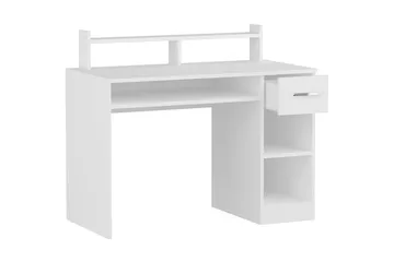 Yemisen Skrivbord 120 cm med Förvaring Låda + Hyllor - Vit - Möbler - Bord & matgrupp - Kontorsbord - Skrivbord