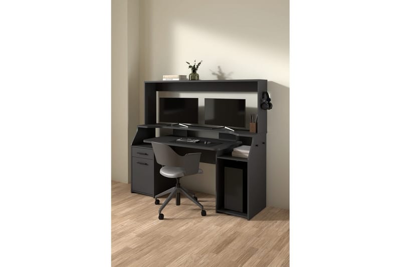 Taketo Gamingbord 171x62 cm - Mörkgrå - Möbler - Bord & matgrupp - Kontorsbord - Gamingbord