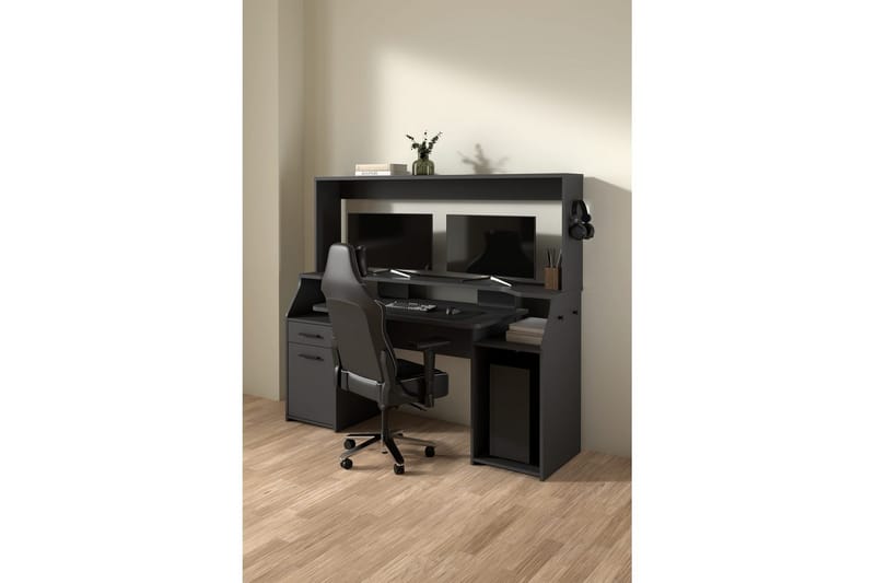 Taketo Gamingbord 171x62 cm - Mörkgrå - Möbler - Bord & matgrupp - Kontorsbord - Gamingbord