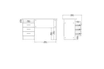 Taketo Skrivbord 48,1x120,1 cm - Natur - Möbler - Bord & matgrupp - Kontorsbord - Skrivbord