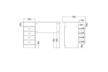 Taketo Skrivbord 48,5x110 cm - Natur - Möbler - Bord & matgrupp - Kontorsbord - Skrivbord