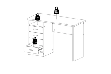 Taketo Skrivbord 48,5x110 cm - Natur - Möbler - Bord & matgrupp - Kontorsbord - Skrivbord