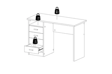 Taketo Skrivbord 48,5x110 cm - Natur - Möbler - Bord & matgrupp - Kontorsbord - Skrivbord
