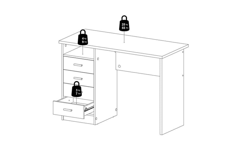 Taketo Skrivbord 48,5x110 cm - Natur - Möbler - Bord & matgrupp - Kontorsbord - Skrivbord