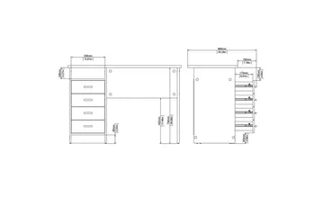 Taketo Skrivbord 48,5x110 cm - Natur - Möbler - Bord & matgrupp - Kontorsbord - Skrivbord