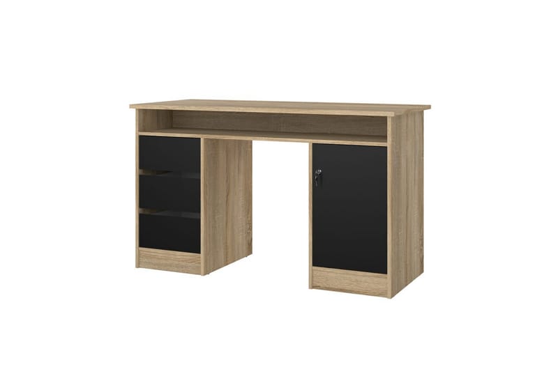 Taketo Skrivbord 55x126 cm - Natur/Svart - Möbler - Bord & matgrupp - Kontorsbord - Skrivbord