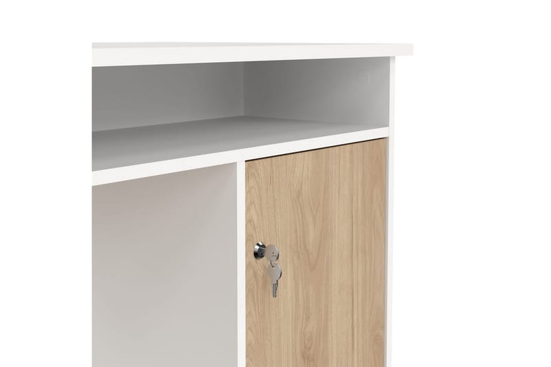 Taketo Skrivbord 55x126 cm - Vit/Natur - Möbler - Bord & matgrupp - Kontorsbord - Skrivbord