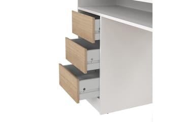 Taketo Skrivbord 55x126 cm - Vit/Natur - Möbler - Bord & matgrupp - Kontorsbord - Skrivbord