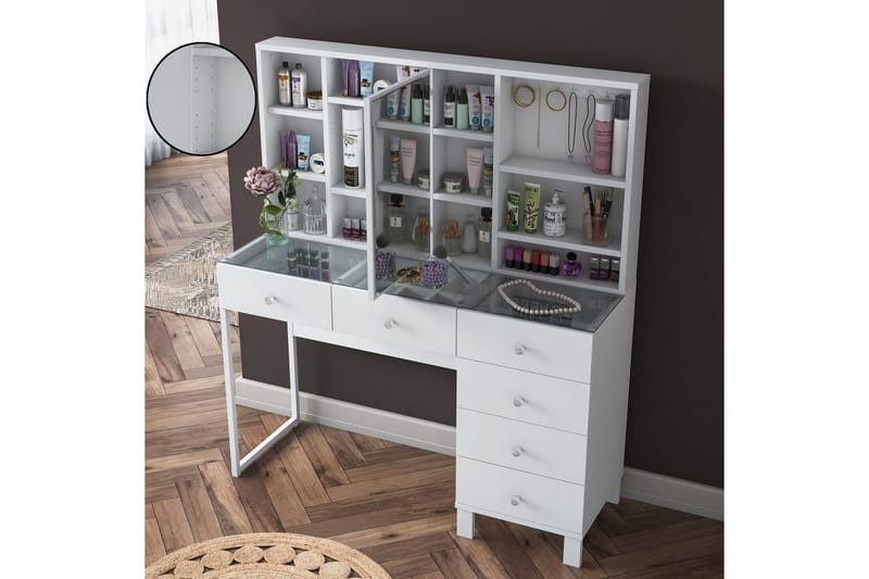 Talros Sminkbord 120 cm - Vit - Möbler - Bord & matgrupp - Kontorsbord - Skrivbord