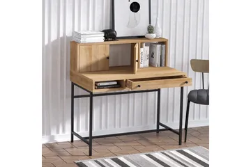 Teyric Skrivbord 60x100 cm - Ek/Svart - Möbler - Bord & matgrupp - Kontorsbord - Skrivbord