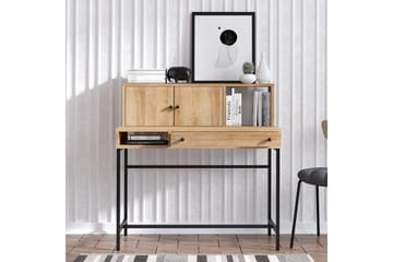 Teyric Skrivbord 60x100 cm - Ek/Svart - Möbler - Bord & matgrupp - Kontorsbord - Skrivbord