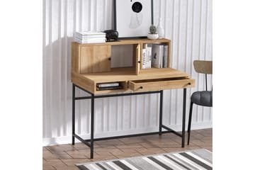 Teyric Skrivbord 60x100 cm - Ek/Svart - Möbler - Bord & matgrupp - Kontorsbord - Skrivbord