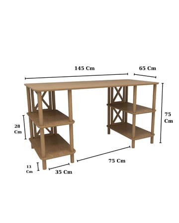 Ticoman Skrivbord 145 cm - Ek - Möbler - Bord & matgrupp - Kontorsbord - Skrivbord