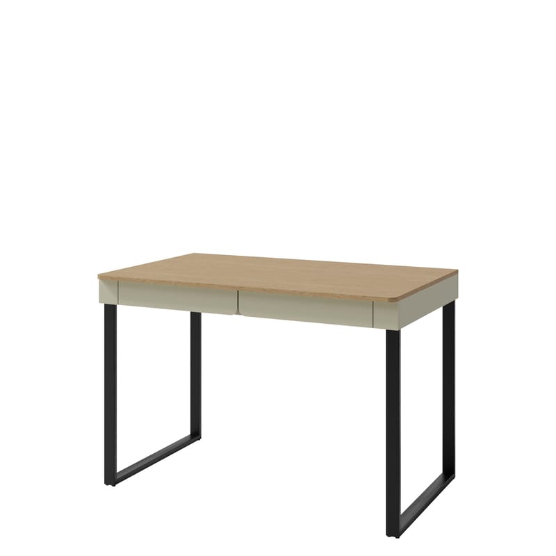 Travic Skrivbord 125 cm med Lådor i Trä med Ekutseende, Brun