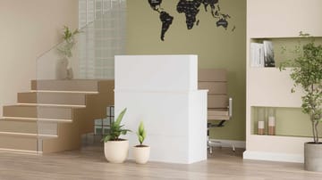 Valren Receptionbord 90x110x44,5 cm - Vit - Möbler - Bord & matgrupp - Kontorsbord - Skrivbord