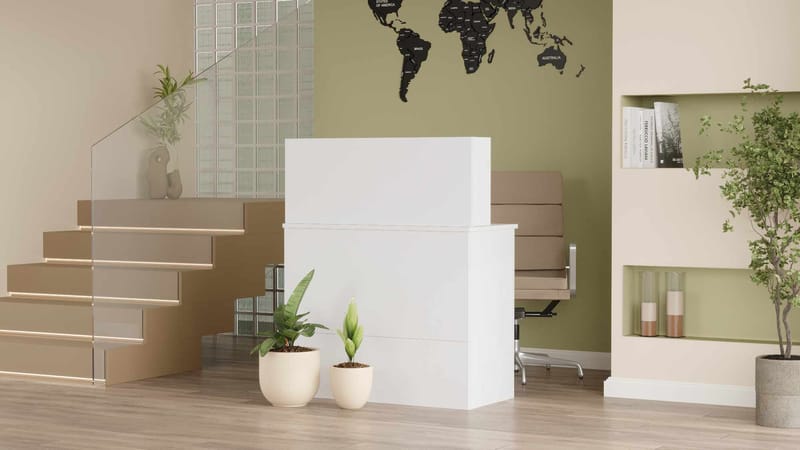 Valren Receptionbord 90x110x44,5 cm - Vit - Möbler - Bord & matgrupp - Kontorsbord - Skrivbord