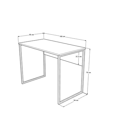 Valren Skrivbord 100x75x55 cm - Ek - Möbler - Bord & matgrupp - Kontorsbord - Skrivbord
