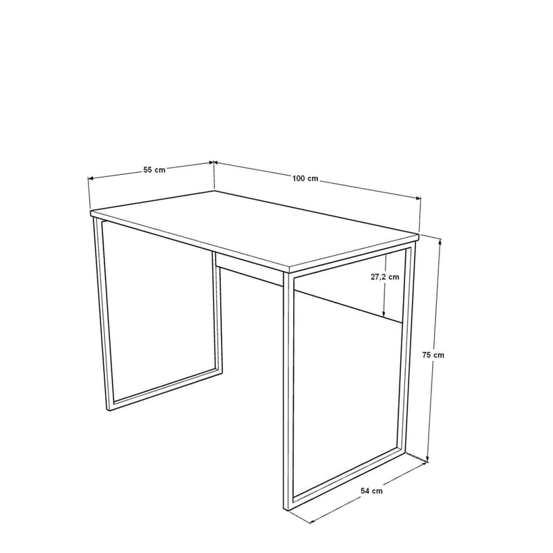 Valren Skrivbord 100x75x55 cm - Ek - Möbler - Bord & matgrupp - Kontorsbord - Skrivbord