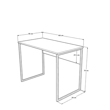 Valren Skrivbord 100x75x55 cm - Vit - Möbler - Bord & matgrupp - Kontorsbord - Skrivbord