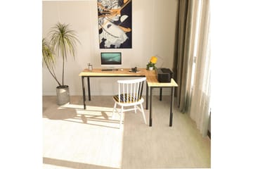 Viva Skrivbord 120x150 cm - Svart/Natur - Möbler - Bord & matgrupp - Kontorsbord - Skrivbord