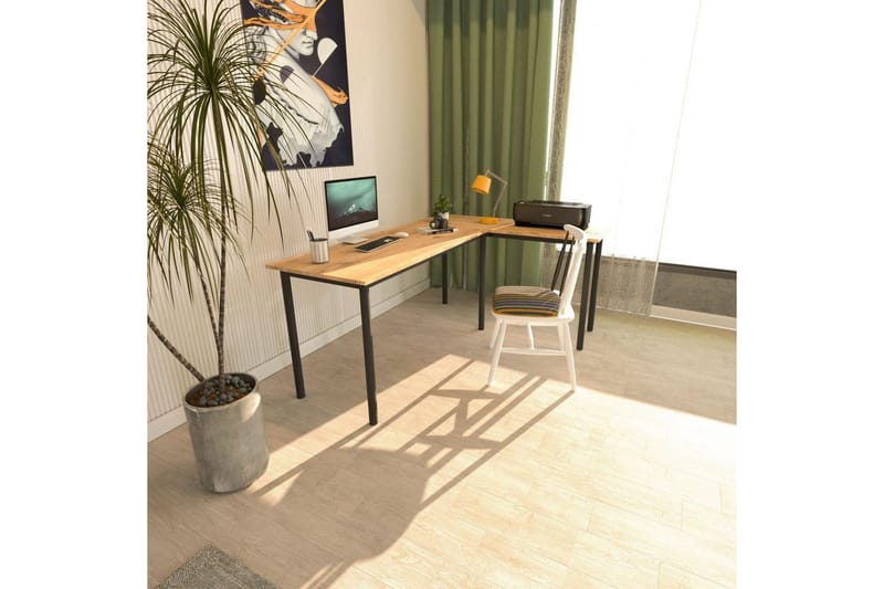 Viva Skrivbord 120x150 cm - Svart/Natur - Möbler - Bord & matgrupp - Kontorsbord - Skrivbord