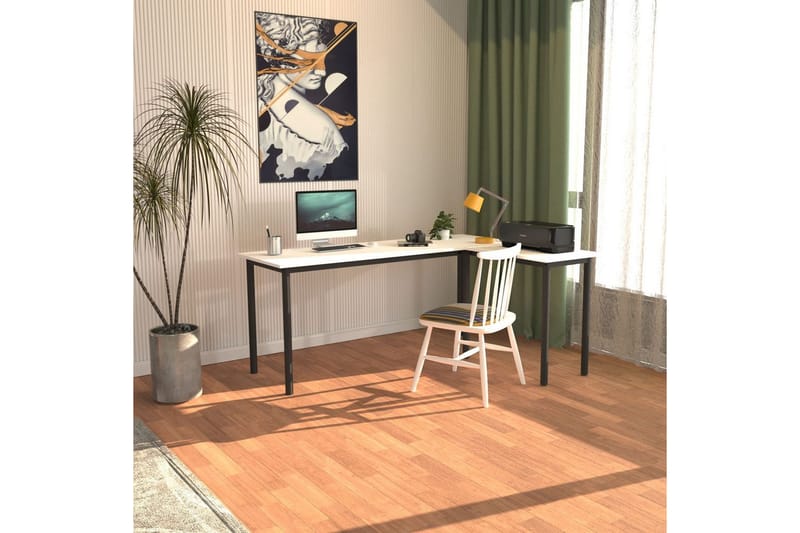 Viva Skrivbord 120x150 cm - Svart/Vit - Möbler - Bord & matgrupp - Kontorsbord - Skrivbord