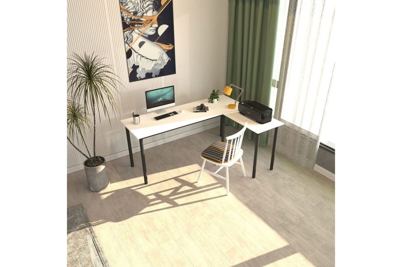 Viva Skrivbord 120x150 cm - Svart/Vit - Möbler - Bord & matgrupp - Kontorsbord - Skrivbord
