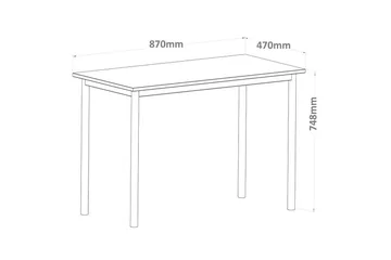 Viva Skrivbord 47x87 cm - Svart - Möbler - Bord & matgrupp - Kontorsbord - Skrivbord