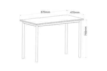 Viva Skrivbord 47x87 cm - Svart - Möbler - Bord & matgrupp - Kontorsbord - Skrivbord