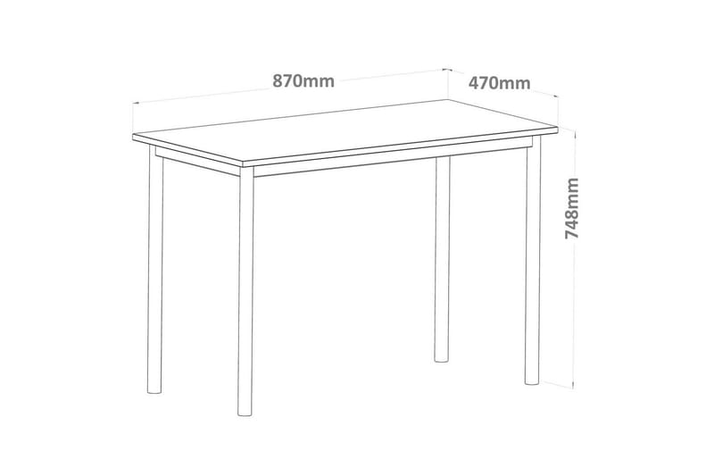 Viva Skrivbord 47x87 cm - Svart - Möbler - Bord & matgrupp - Kontorsbord - Skrivbord