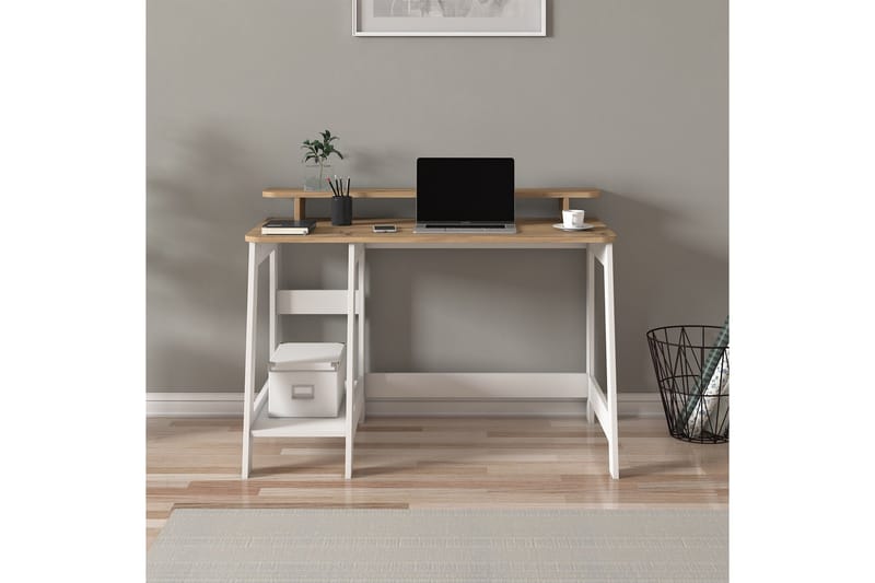 Voiture Skrivbord 60x120 cm - Vit/Ek - Möbler - Bord & matgrupp - Kontorsbord - Skrivbord
