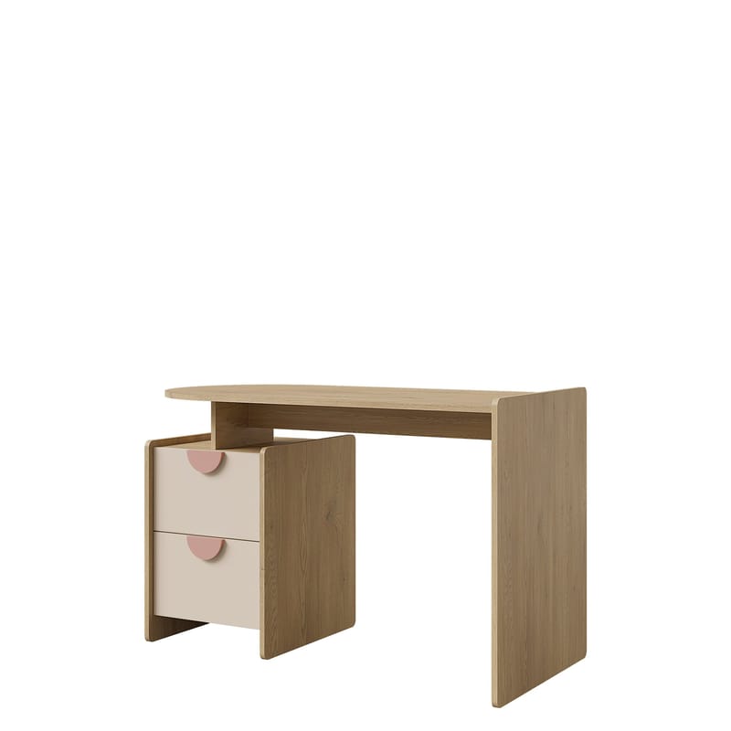 Zarek Skrivbord 121 cm - brun, rosa och beige - Möbler - Bord & matgrupp - Kontorsbord - Skrivbord