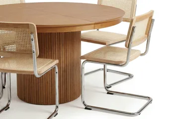 Kopparbo Förlängningsbart runt 120-220 cm Ek med 4 Build Matstolar - Ek - Möbler - Bord & matgrupp - Matgrupp