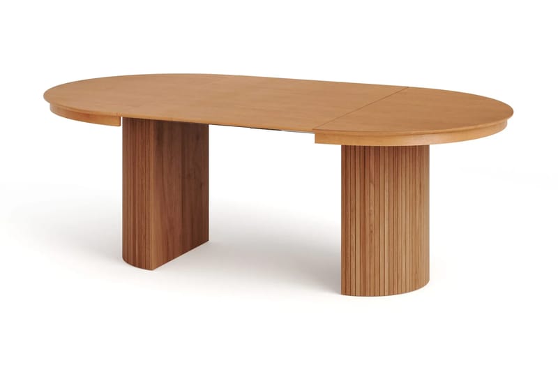 Kopparbo Förlängningsbart runt 120-220 cm Ek med 4 Build Matstolar - Ek - Möbler - Bord & matgrupp - Matgrupp