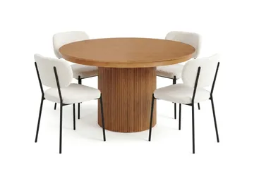 120-220 cm - Svartlaserad ek