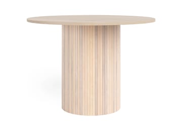 Kopparbo Matbord 106 cm med 4 Winston Matstolar - White / Beige / Metallben Svart - Möbler - Bord & matgrupp - Matgrupp