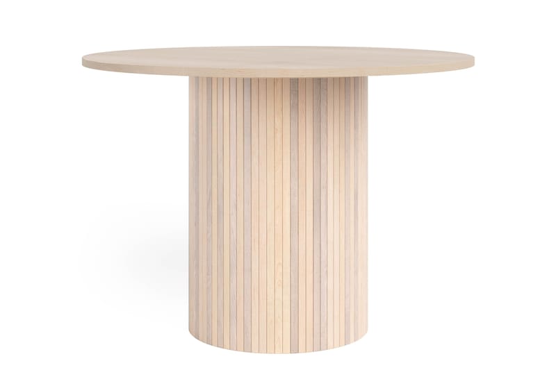 Kopparbo Matbord 106 cm med 4 Winston Matstolar - White / Beige / Metallben Svart - Möbler - Bord & matgrupp - Matgrupp
