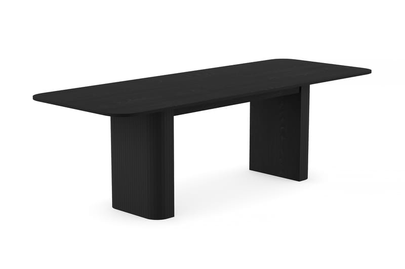 Kopparbo Matbord 180-240 cm Förlängningsbart med 6 Berit Stolar - Svart - Möbler - Bord & matgrupp - Matgrupp