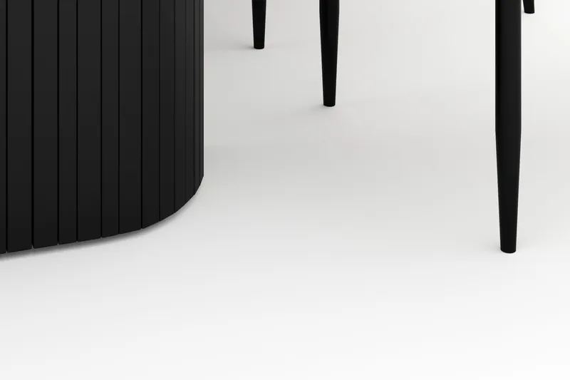 Kopparbo Matbord 180-240 cm Förlängningsbart med 6 Sawako Stolar - Vit - Möbler - Bord & matgrupp - Matgrupp