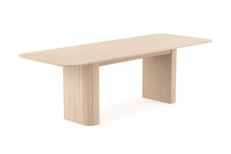 Kopparbo Matbord 180-240 cm Förlängningsbart med 6 Sawako Stolar - Vit - Möbler - Bord & matgrupp - Matgrupp