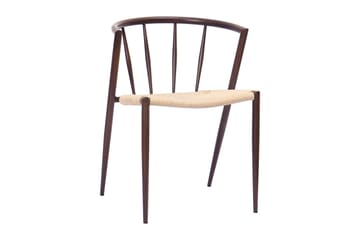 Kopparbo Matbord 180-240 cm Förlängningsbart med 6 Winston Matstolar - Svart / Beige / Metallben Rökt ek - Möbler - Bord & matgrupp - Matgrupp