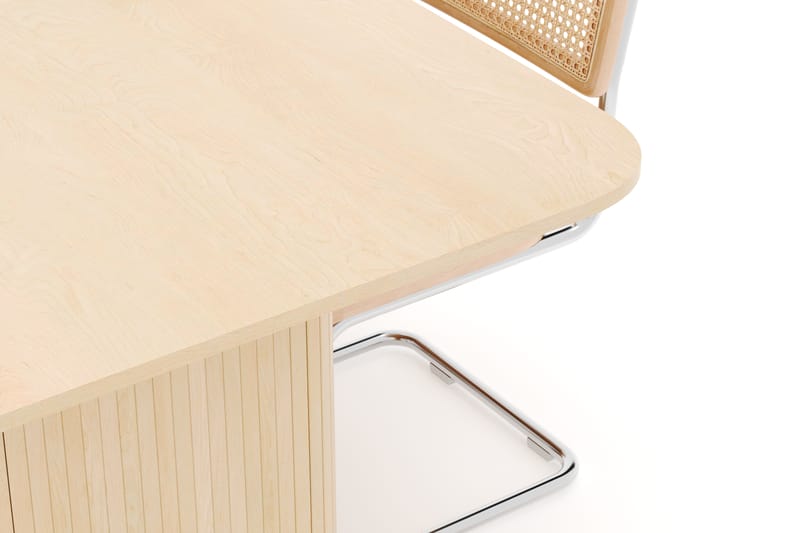 Kopparbo Matbord 200-260 cm Förlängningsbart med 4 st Build Matstolar - Vit - Möbler - Bord & matgrupp - Matgrupp