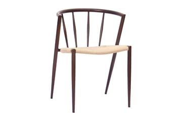 Kopparbo Matbord 200-260 cm Förlängningsbart med 6 Winston Matstolar - Svart / Beige / Metallben Rökt ek - Möbler - Bord & matgrupp - Matgrupp