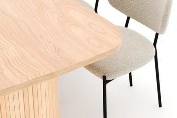 Kopparbo Matbord 200 cm med 6 Gemmiano Stolar - Natur - Möbler - Bord & matgrupp - Matgrupp