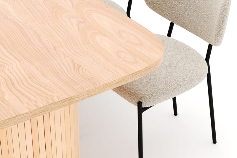 Kopparbo Matbord 200 cm med 6 Gemmiano Stolar - Natur - Möbler - Bord & matgrupp - Matgrupp