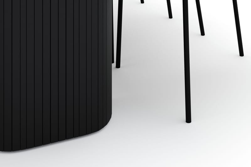 Kopparbo Matbord 200 cm med 6 Gemmiano Stolar - Svart - Möbler - Bord & matgrupp - Matgrupp