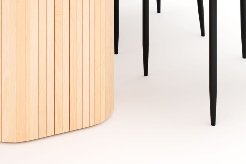 Kopparbo Matbord 200 cm med 6 Sawako Stolar - Natur - Möbler - Bord & matgrupp - Matgrupp