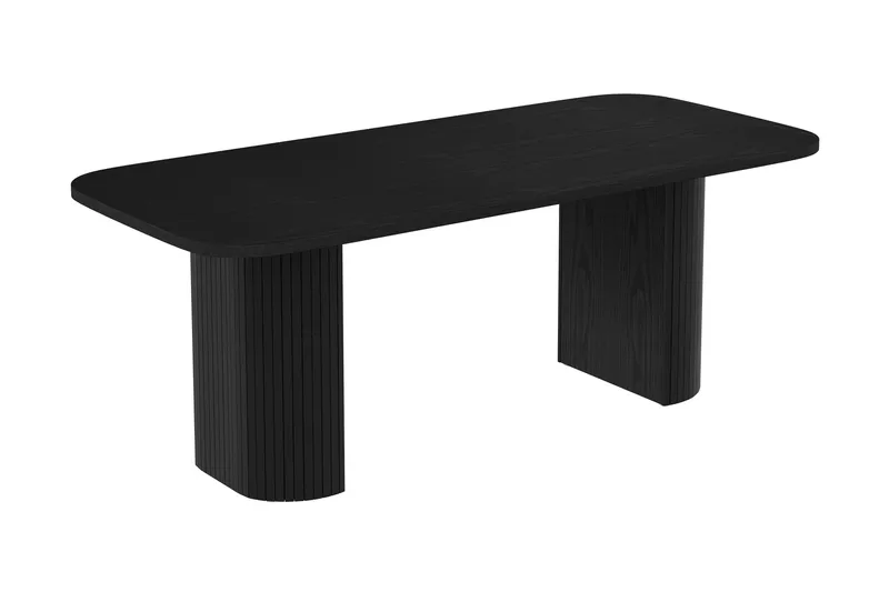 Kopparbo Matbord 200 cm med 6 Sawako Stolar - Svart - Möbler - Bord & matgrupp - Matgrupp