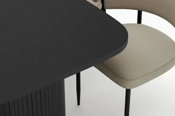 Kopparbo Matbord 200 cm med 6 Sawako Stolar - Svart - Möbler - Bord & matgrupp - Matgrupp